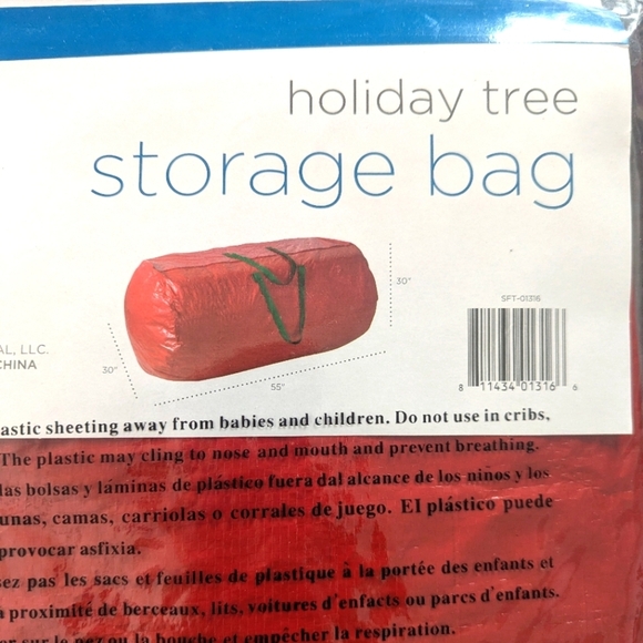 Red Christmas Tree Storage Bag upto 9 ft - New - Picture 4 of 6